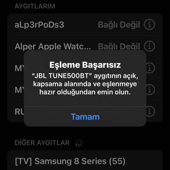 JBL T510bt Kulaküstü Kulaklık Bağlantı Hatası