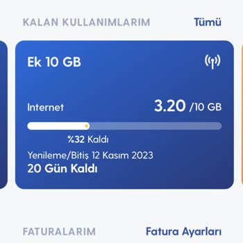 Turkcell İnternet Tüketim Çok Fazla