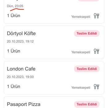 Yemeksepeti Siparişimden 40 Dakika Sonra İptal Edilen Yemek
