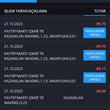 Martı Kredi Kartımdan İznim Olmadan Çekim