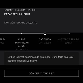 Zara Aynı Gün Gelmeyen Kargo