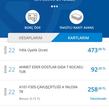 Denizbank Kart Aidatı Kesintisi