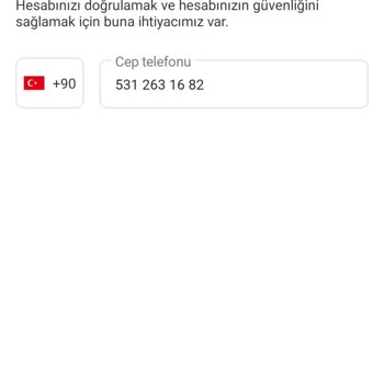 Yemeksepeti Telefon Numarası Doğrulama