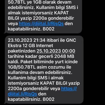 Turkcell İstediğim Dışında Verilen Hizmet Karşılığı Alınan Fahiş Fiyat