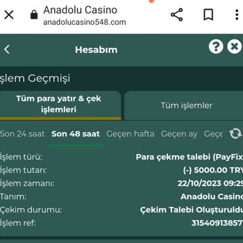 Anadolu Casino 3 Gün Oldu Param Hesabıma Geçmedi