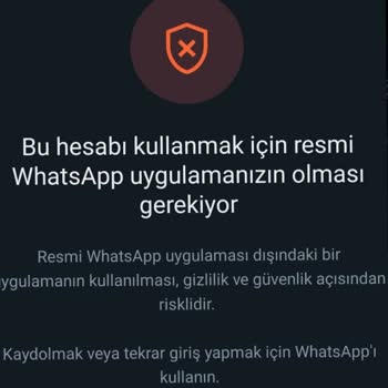 WhatsApp Kullanılamayan Yasaklanmış Hesap
