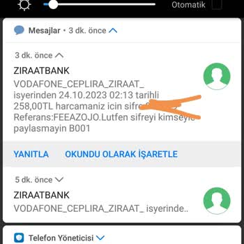 Vodafone Banka Kart Bilgilerim Başkasının Elinde