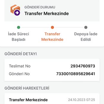 Trendyol Gürel Optik Ürünümü Bana Ulaştırmadan İade Süreci Başlattı