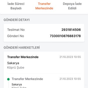 Trendyol Habersiz İadeye Giden Kargo