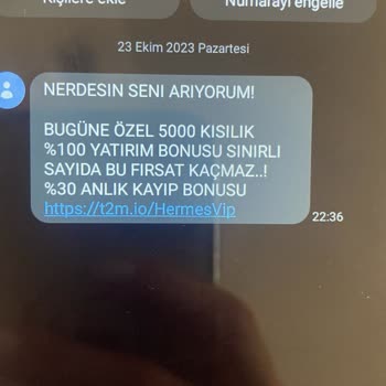 Vodafone Yeni Aldığım Hattıma FreeSpin Mesajlar Ve Aramalar