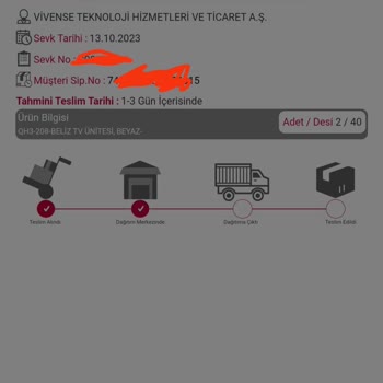 Horoz Lojistik Ürünümü Teslim Etmiyor.