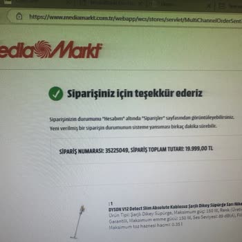Media Markt'TEN Aldığım Ürün Hk.