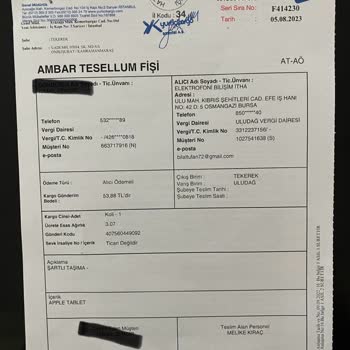 Elektrofoni Apple Tablet Tamiri Hakkında Bilgi Verilmedi