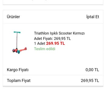 Triathlon Triatlon Scooter Bu Kadar Kalitesiz Olması