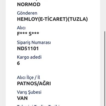 Normod Teslimat Problemi Yaşıyorum