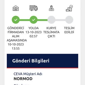 Normod Teslimat Problemi Yaşıyorum