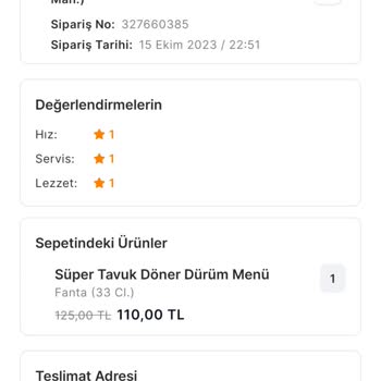 Migros Yemek Ürün Eline Geçmedi Teslim Edildi Gözüküyor