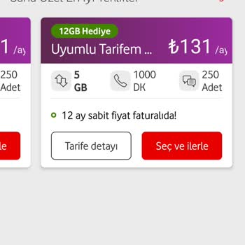 Vodafone Faturalı Geçiş Fahiş Fiyat Tarifeleri Dayatılması