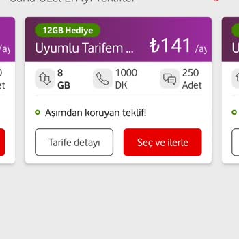 Vodafone Faturalı Geçiş Fahiş Fiyat Tarifeleri Dayatılması