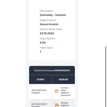 Sürat Kargo Trabzon Kanuni Acente Şubesi'nden Şikayetçiyim!