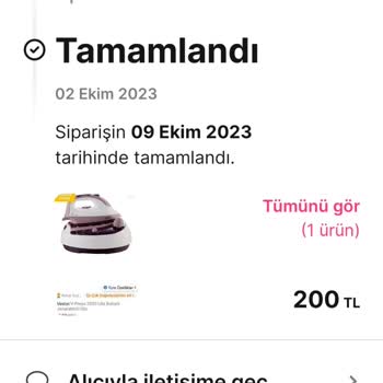 Gardrops Vestel Ütü Satışında Sistem Hatası
