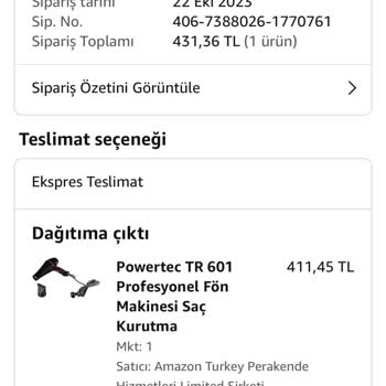 Amazon Ekspres Teslimat Hatası