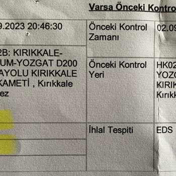 Kırıkkale Valiliği Haksız Trafik Para Cezası!