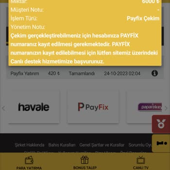 Betebet Sitesi Bakiye Silme