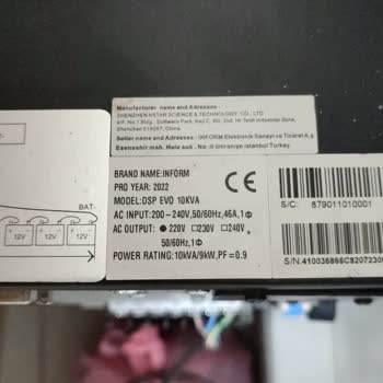 İnform Elektronik UPS Cihazlarıyla İlgili Sorunlar!