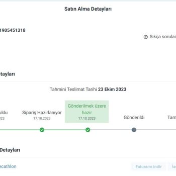 Decathlon Kargo İçin De Yedi Gün Beklenmez!