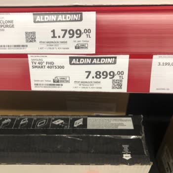 A101 Raf Fiyatından Ürünü Vermiyor Kasada Yüksek Çıkması Nedeniyle.