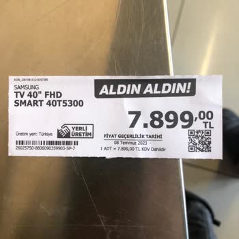 A101 Raf Fiyatından Ürünü Vermiyor Kasada Yüksek Çıkması Nedeniyle.