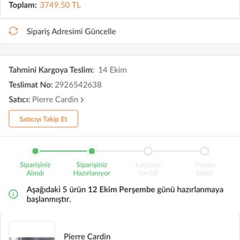 Trendyol Geciken Kargo Süreci