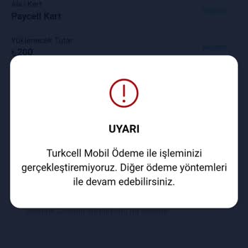 Paycell Hazır Limit Hatası