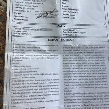 Media Markt Garanti Süresinde Tamiri İçin Ücret İstenmesi