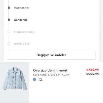 Mango.com.tr Sipariş Sorunu