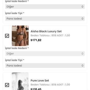 Aisha's Design Aisha Club Parayı Alıp Ürün Göndermiyor Veya İade Yapmıyor.