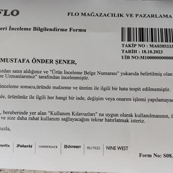 Lumberjack Marka Aldığım Ayakkabı Hakkındaki Şikayetim