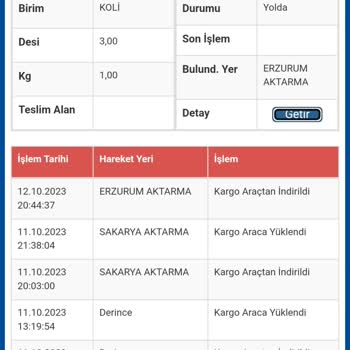 Sürat Kargo Erzurum Aktarmada Bekliyor