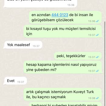 Kuveyt Türk Mobil Şube Şifre Hataları Ve İlgisiz Müşteri Temsilcisi