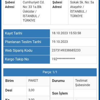 Sürat Kargo Kargoyu Teslimat Yapmıyorlar
