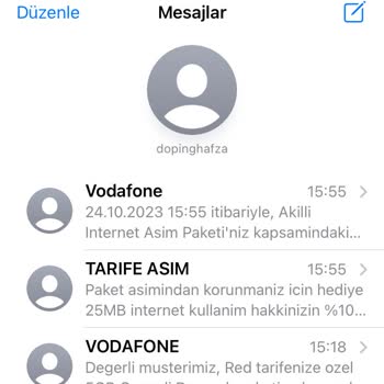 Vodafone İnternet Aşım Paketi