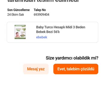 Ebebek Kampanyalı Siparişi Göndermiyor!
