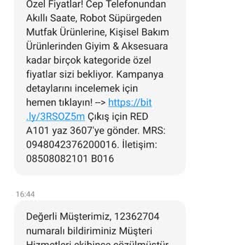 A101 Kapıda İade Kabul Etmiyor