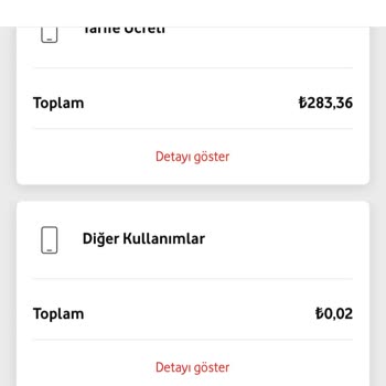 Vodafone Yüksek Fatura Gelmesi