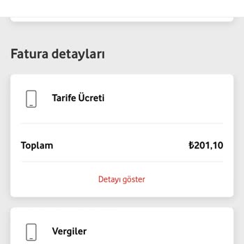 Vodafone Yüksek Fatura Gelmesi