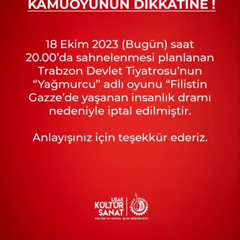 Devlet Tiyatroları Ücret İadesi Yapmadı