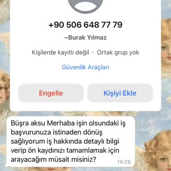 İşin Olsun Firmanın Bilgilerimi İstemesi