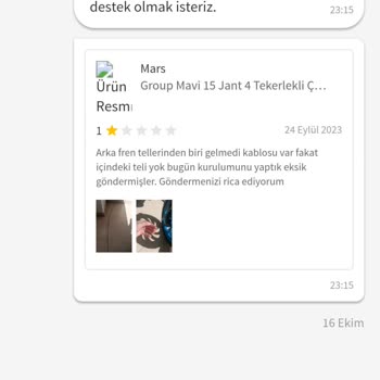 Trendyol'dan Sipariş Ettiğim Ürün Eksik Gönderildi
