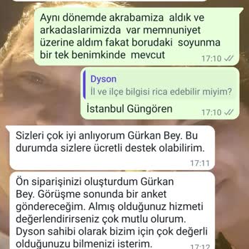 Dyson Parça Kırılma Ve Boru Soyulması